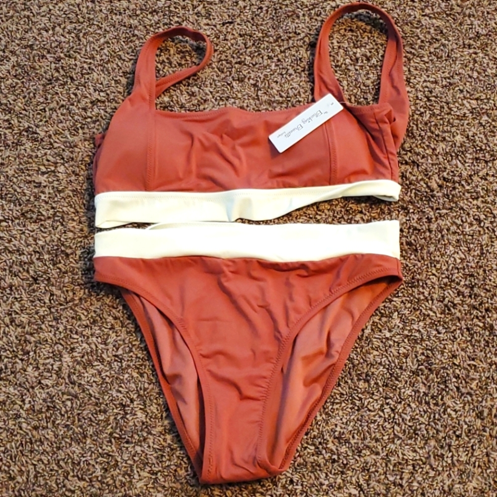 Blushing Brunette Bikini